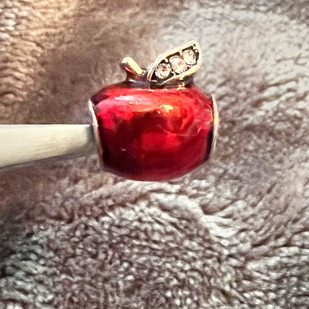 Pandora red apple charm.